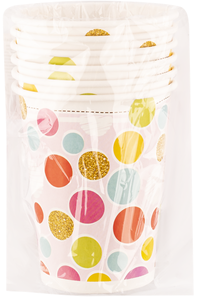 Изображение Одноразовая посуда 250мл Тортик стакан розовый НД Плэй м/у, 6 шт