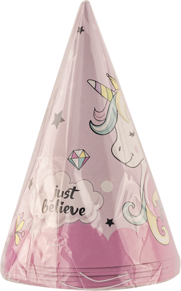 Изображение Колпачки розовые Единорог НД Плэй м/у, 6 шт