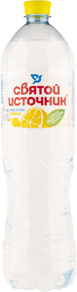 Изображение Вода негаз рН 6,5-7,5 Святой Источник питьевая лимон Юнайтед Боттлинг п/б, 1,5 л