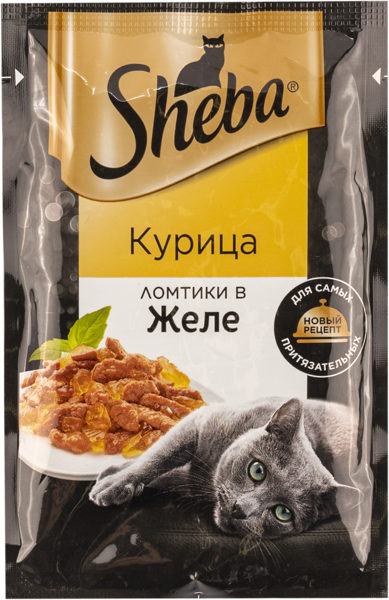 Изображение Корм для кошек Шеба курица ломтики в желе Марс м/у, 75 г