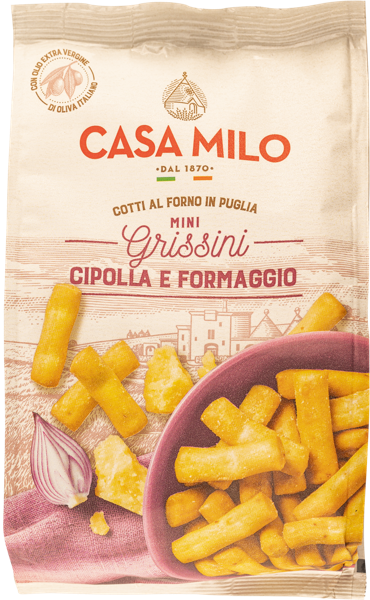 Изображение Гриссини Каза мило из Апулии мини с луком и сыром Гр.а.м.м. м/у, 150 г