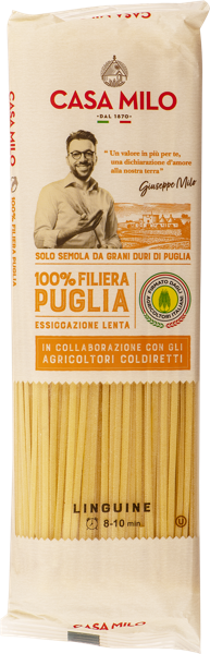 Изображение Макароны из твердой пшеницы Каза мило из Апулии лингвини Гр.а.м.м. м/у, 500 г