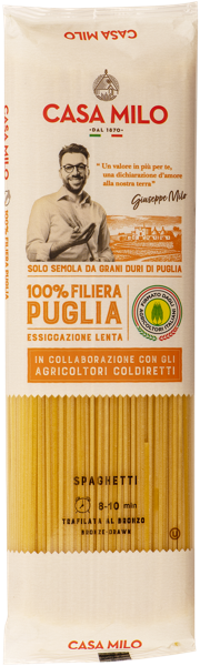 Изображение Макароны из твердой пшеницы Каза мило из Апулии спагетти Гр.а.м.м. м/у, 500 г