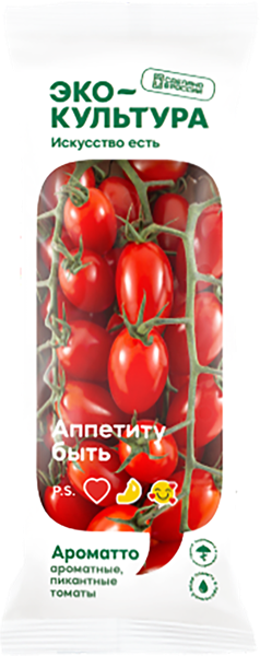Изображение Овощ сливовидный на ветке Эко-культура томат черри красный Эко-Культура подложка, 250 г