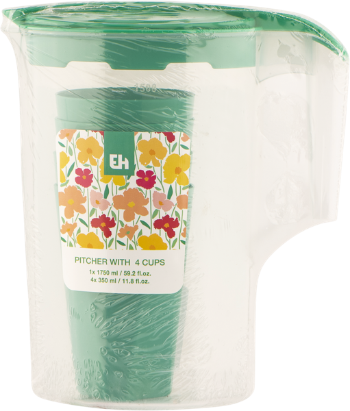 Изображение Кувшин 1,75л для напитков Купман + 4 стакана Купман Интернэшнл м/у, 1 шт