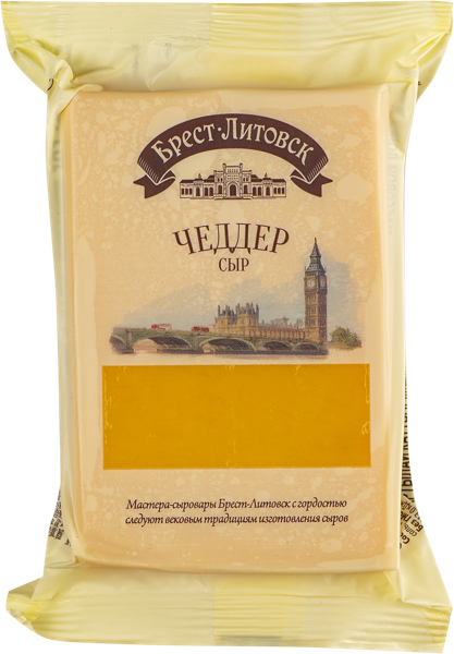 Изображение Сыр 45% Брест-Литовск чеддер Савушкин продукт м/у, 200 г