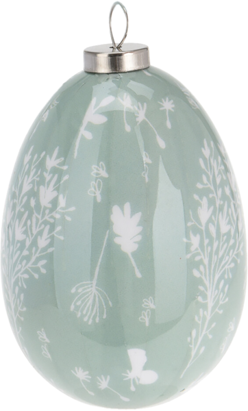 Изображение Подвеска 4,5*6,5см пасхальная Купман яйцо цветочным узором Купман Интернэшнл , 2 шт
