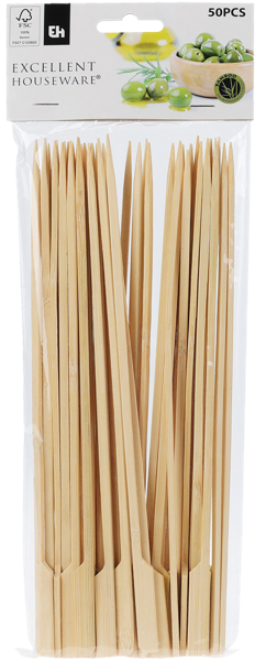 Изображение Шпажки 25см для барбекю Купман бамбук Купман Интернэшнл м/у, 50 шт