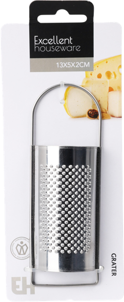 Изображение Терка 13*5см для сыра Купман стальная полукруглая Купман Интернэшнл , 1 шт