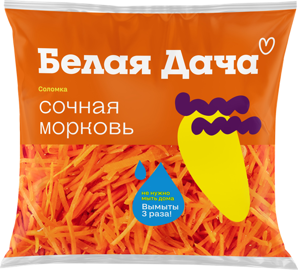 Изображение Смесь салатная Белая дача сочная морковь Белая дача АО м/у, 200 г