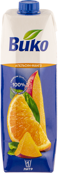Изображение Нектар сокосодержащий Вико апельсин манго ЮСК карт/уп, 1 л
