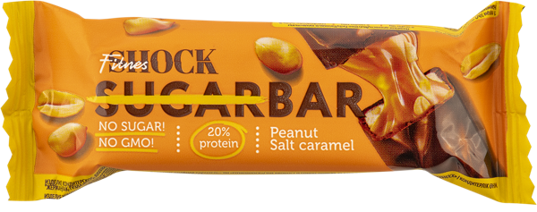 Изображение Батончик протеиновый Фитнес шок соленая карамель арахис Фитнес десерты м/у, 50 г