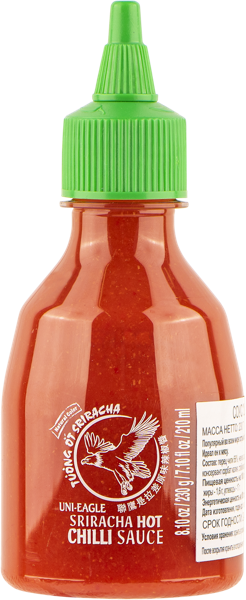 Изображение Соус Жгуче-острый Юни Игл шрирача Тай Агри Фудс п/б, 230 г