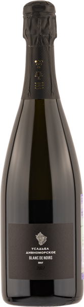 Изображение Вино игристое белое брют Усадьба Дивноморское блан де нуар Дивноморье с/б, 0,75 л