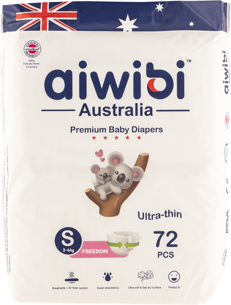 Изображение Подгузники S 4-8кг Айвиби премиум Ефар Индастриал м/у, 72 шт