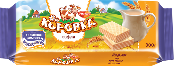 Изображение Вафли Коровка топленое молоко ОК Рот- Фронт м/у, 300 г
