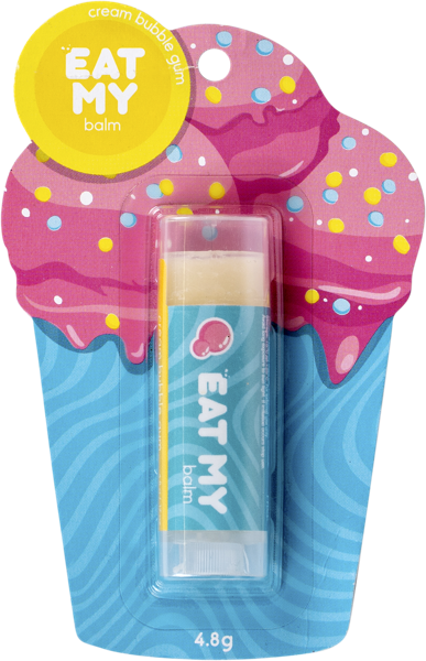 Изображение Бальзам для губ Ит май балм сливочный бабл гам 4,8г Куб Бьюти п/у, 1 шт