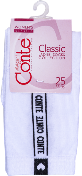 Изображение Носки размер 25 женские Конте классик 7с-22сп белые Конте СПА м/у, 1 пара