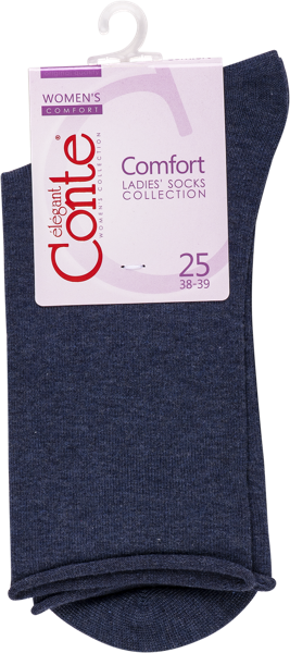 Изображение Носки размер 25 женские Конте 19С-101СП синие Конте СПА к/у, 1 пара