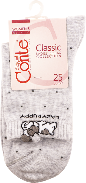 Изображение Носки размер 25 женские Конте 17С-183СП светло-серые Конте СПА м/у, 1 пара