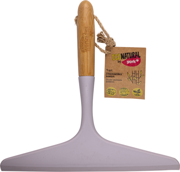 Изображение Скребок для окон серый Йорк эко нейчерал бамбук Йорк , 1 шт