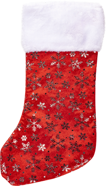 Изображение Носок 42см для подарков Купман со снежинками красный Купман Интернэшнл , 1 шт