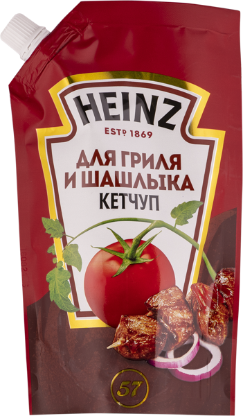 Изображение Кетчуп томатный Хайнц для гриля и шашлыка Петропродукт м/у, 320 г
