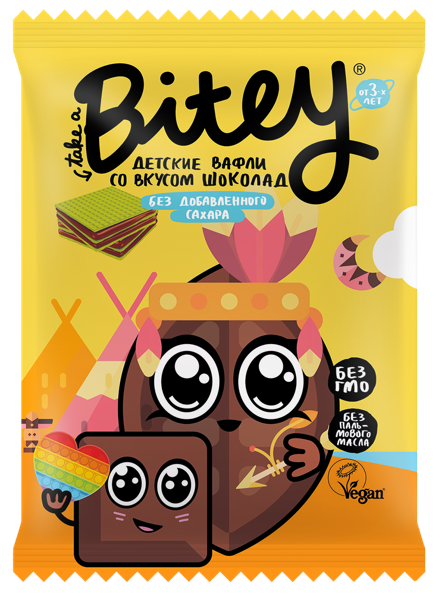 Изображение Вафли с 3 лет без сахара Байт шоколад Биофудлаб м/у, 35 г