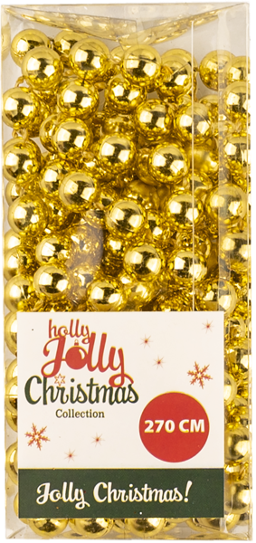 Изображение Бусы 2,7м Купман золотые Купман Интернэшнл п/у, 1 шт