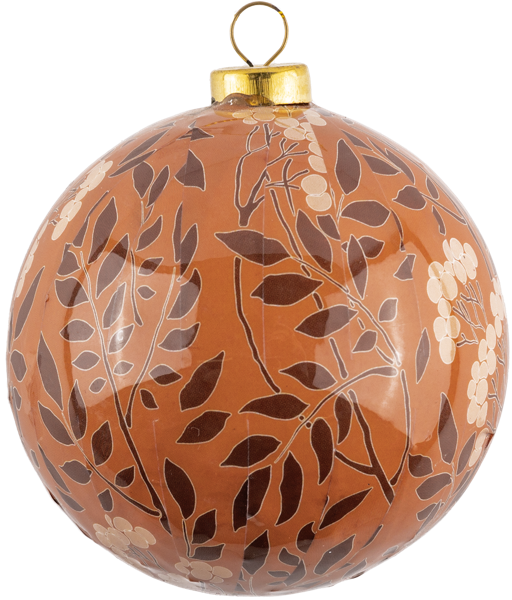 Изображение Шар 7см цветной Купман веточки с листьями Купман Интернэшнл , 1 шт