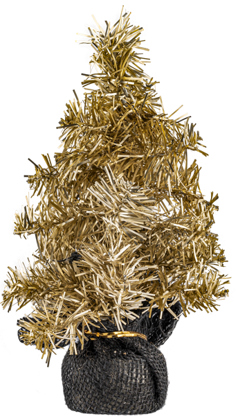 Изображение Елочка 30см золотистая Купман на подставке Купман Интернэшнл , 1 шт