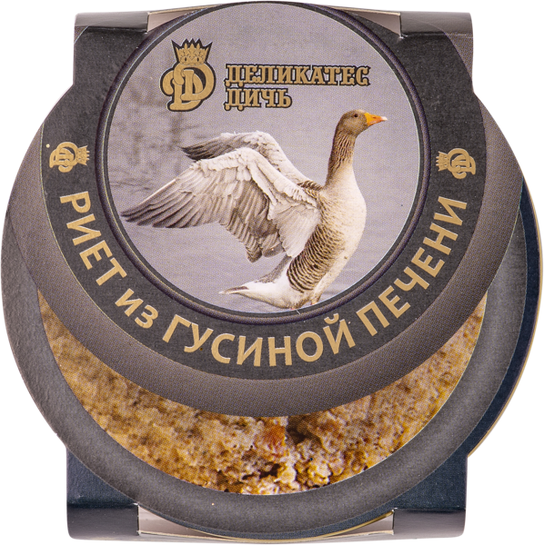 Изображение Риет Деликатес дичь из гусиной печени Деликатес дичь с/б, 200 г