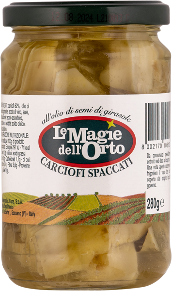 Изображение Артишоки в подсолнечн масле Ле Маджие делль Орто четвертинки Коэлсанус с/б, 280 г