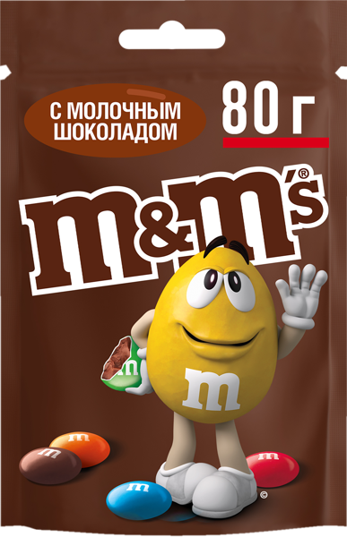 Изображение Драже в глазури M&Ms с шоколадом Марс м/у, 80 г