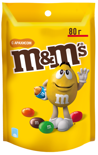 Изображение Драже в глазури M&Ms с арахисом Марс м/у, 80 г