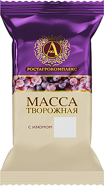 Изображение Творожная масса 13% А.РостАгроКомплекс с изюмом РостАгроКомплекс м/у, 80 г