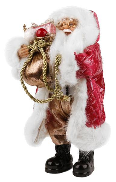 Изображение Дед мороз 32см Макси тойз в красной стеганой шубе Макси Тойз , 1 шт