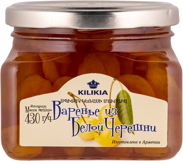 Изображение Варенье из белой черешни Киликия Ереванское пиво с/б, 430 г