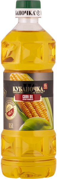 Изображение Масло кукурузное Кубаночка Гранд Стар п/б, 500 мл