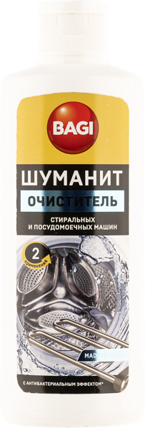 Изображение Очиститель антибакт Шуманит для стиральных машин, пмм Баги ЛТД п/у, 200 мл