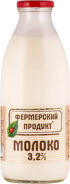 Изображение Молоко 3,2% Фермерский продукт Продкапитал с/б, 750 мл