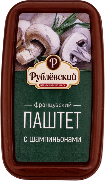 Изображение Паштет с шампиньонами Рублевский ТД французский Рублевский МПЗ п/у, 175 г
