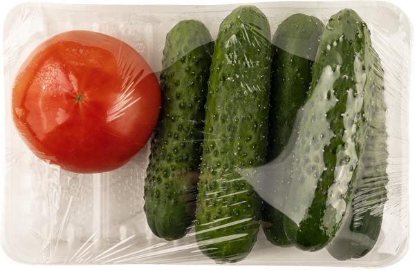 Изображение Набор ассорти дуэт огурец томат розовый Ситифрукт подложка, 600 г