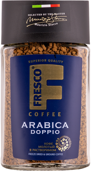 Изображение Кофе растворимый Фреско арабика доппио Славкофе с/б, 100 г