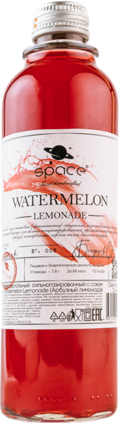 Изображение Напиток без сахара газ Спейс сплэш арбуз Космическая компания с/б, 0,33 л