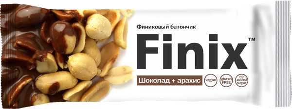 Изображение Батончик финиковый Финикс шоколад арахис Белое дерево м/у, 30 г