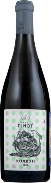 Изображение Вино белое сухое стиль №3 Шардоне купаж ЗГУ колдун белый Шато Пино с/б, 0,75 л