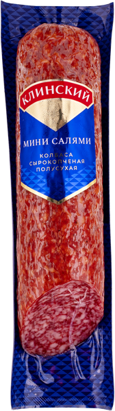 Изображение Колбаса сырокопченая Клинский салями мини Клинский МК , 300 г