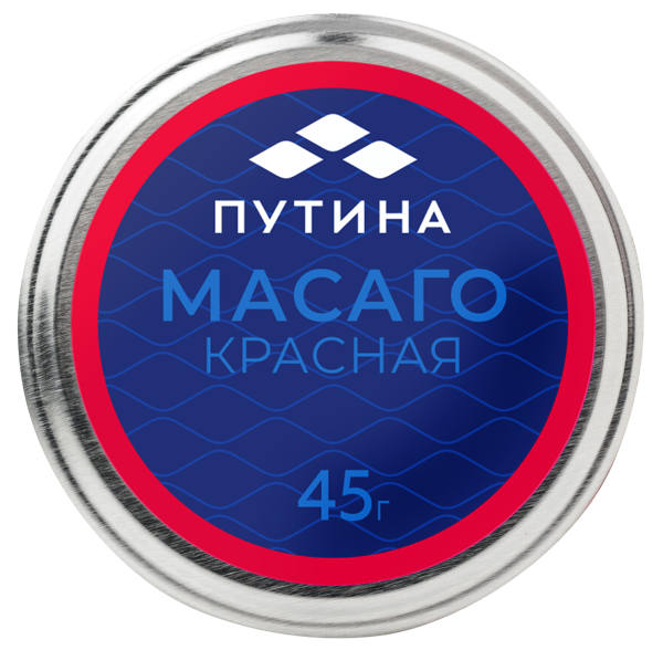 Изображение Икра охлажденная Путина масаго красная Путина с/б, 45 г