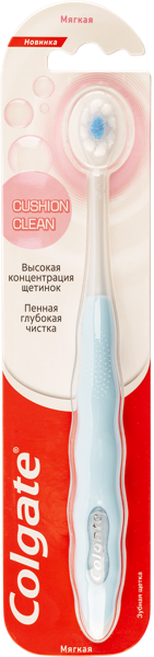 Изображение Зубная щетка мягкая Колгейт кошн клин Колгейт Палмолив п/у, 1 шт